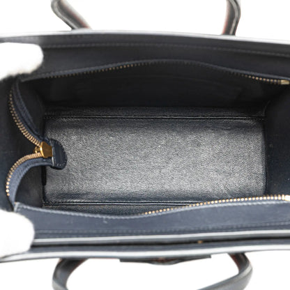 Celine Nano Tricolor Leather Luggage Tote