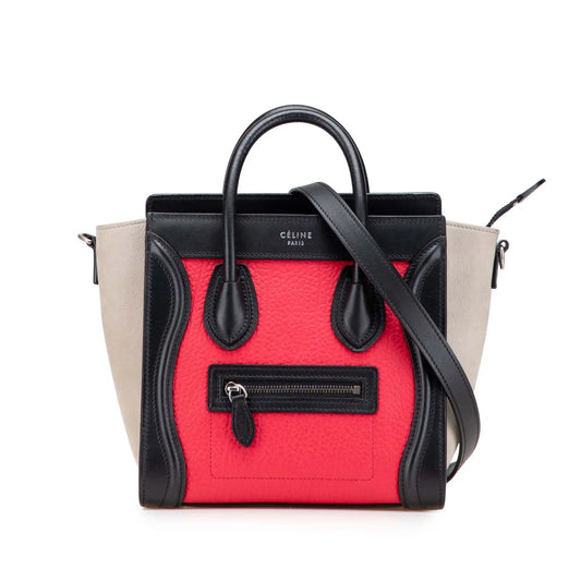 Celine Nano Tricolor Luggage Tote