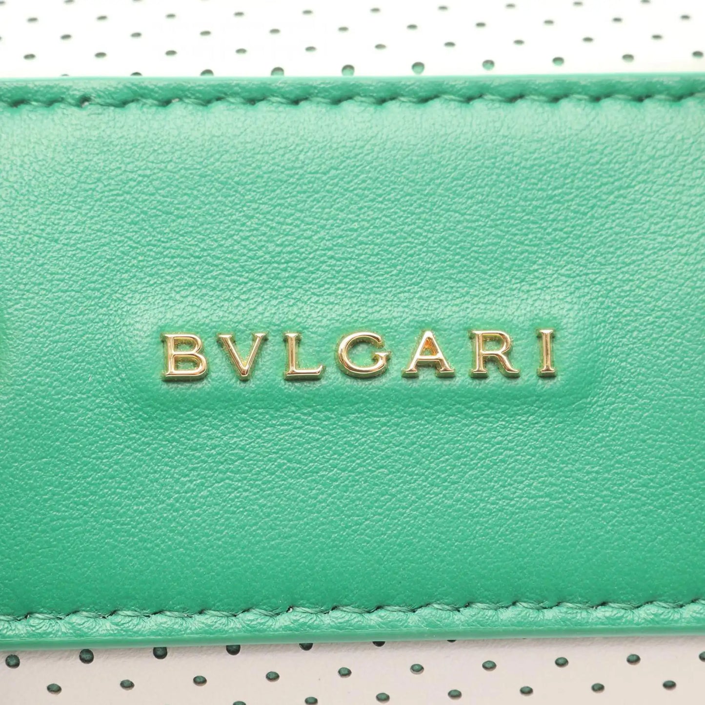 Bvlgari Casa Blanca Leather Serpenti Forever Vanity Bag