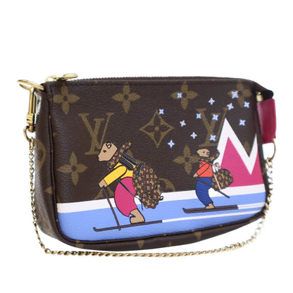 Louis Vuitton Monogram Bears on Skis Christmas Animation Mini