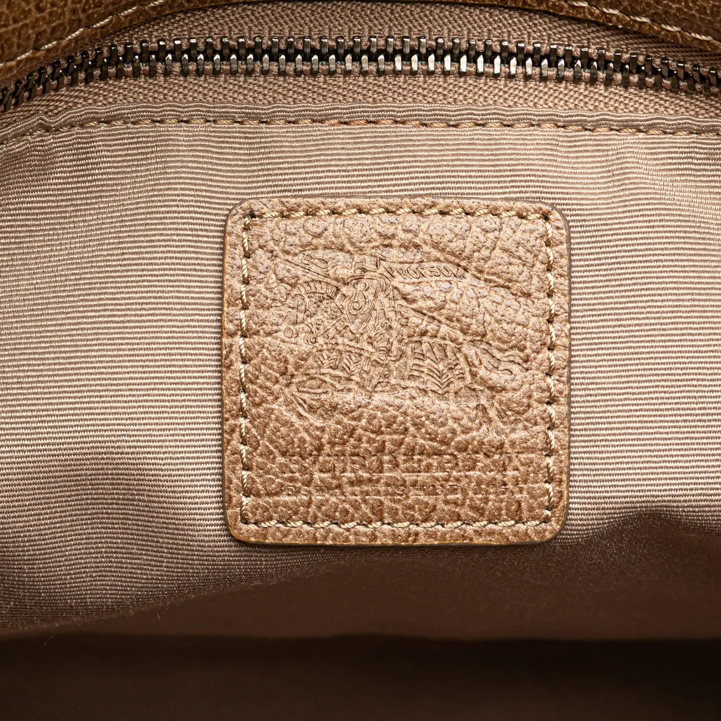 Burberry Embossed Supernova Check Coated Canvas Satchel