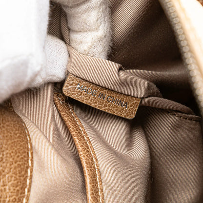 Burberry Embossed Supernova Check Coated Canvas Satchel