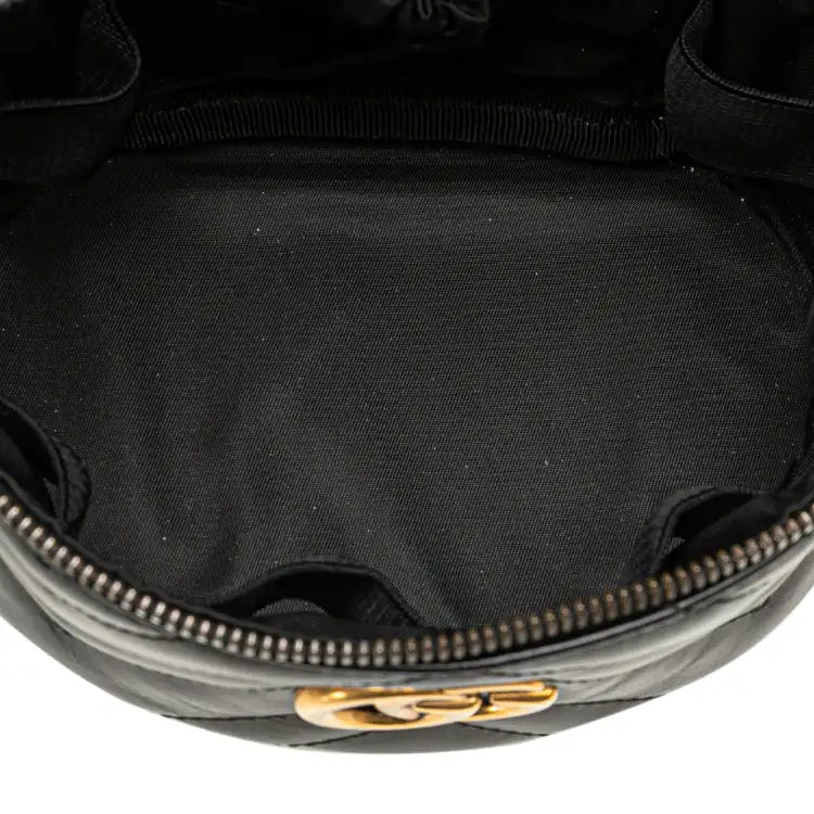 Gucci Mini GG Marmont Round Leather Vanity Bag
