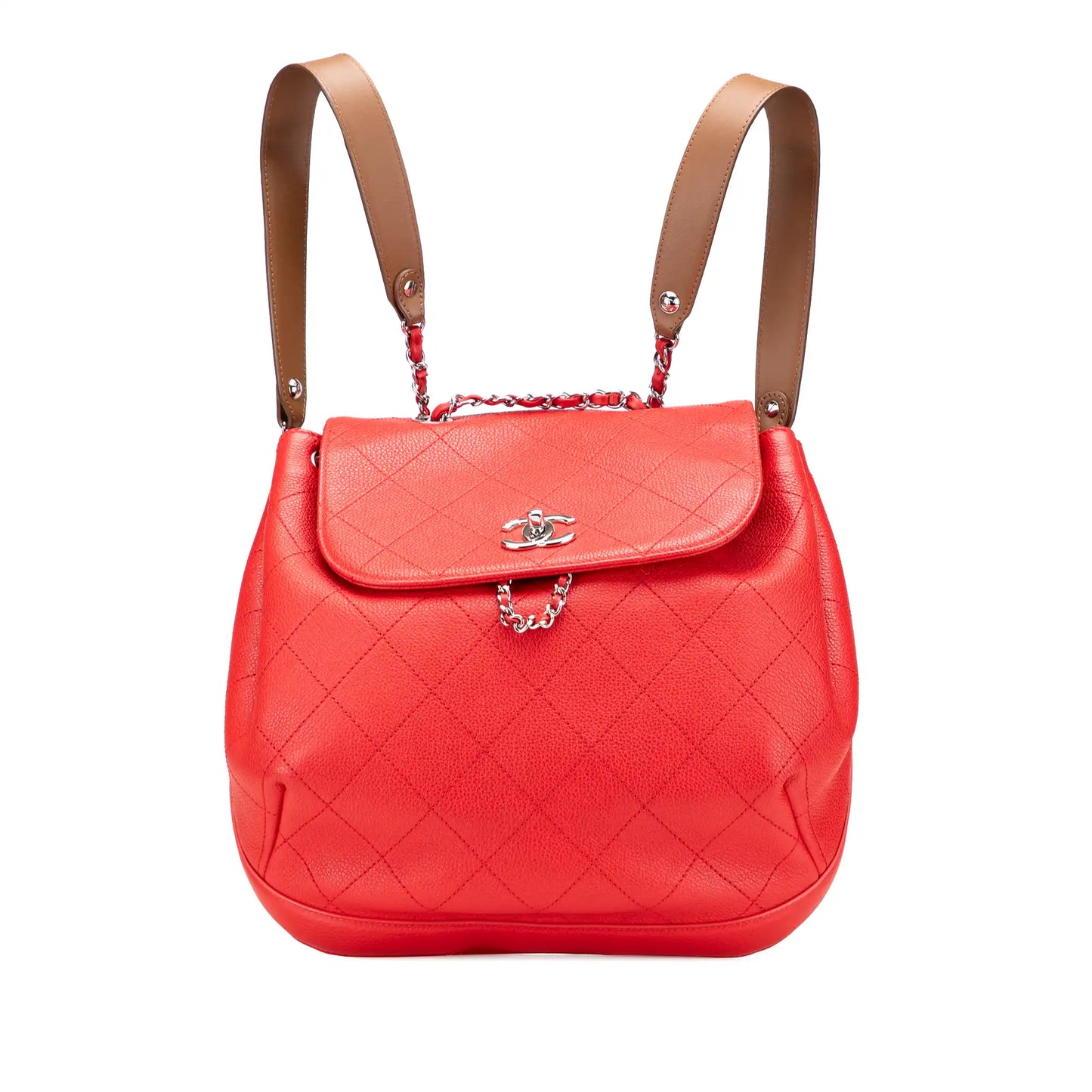 Chanel CC Quilted Caviar Drawstring Backpack