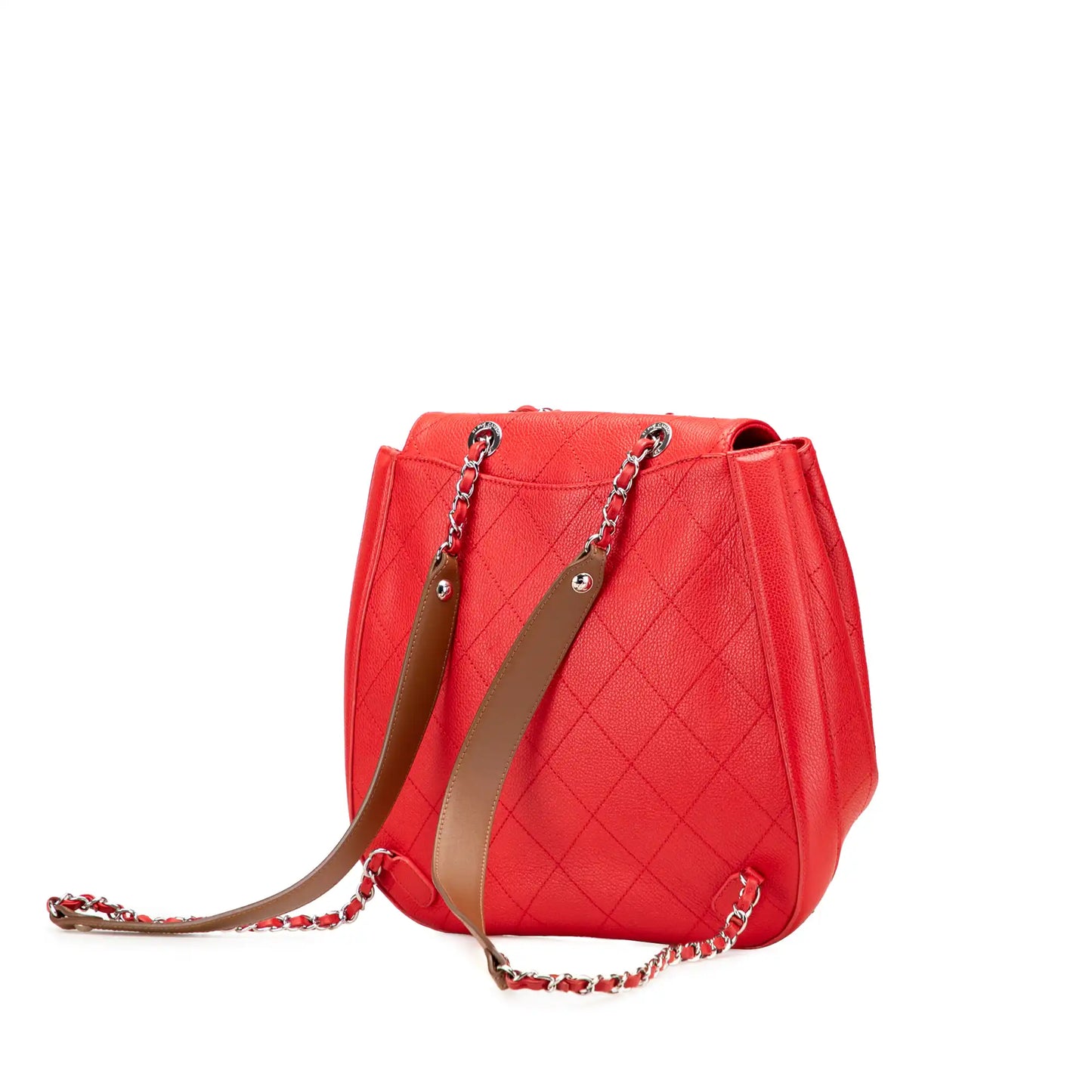 Chanel CC Quilted Caviar Drawstring Backpack