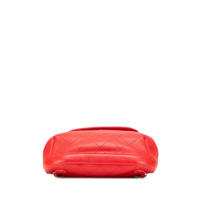 Chanel CC Quilted Caviar Drawstring Backpack