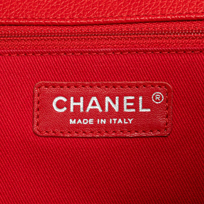 Chanel CC Quilted Caviar Drawstring Backpack