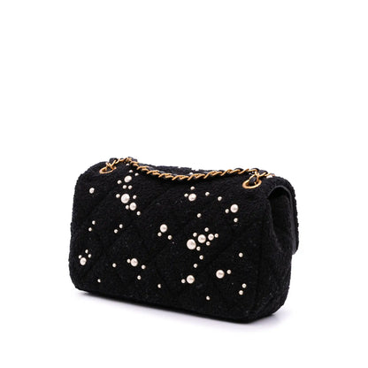 Chanel Small Tweed Pearl Cosmos Flap
