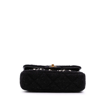 Chanel Small Tweed Pearl Cosmos Flap
