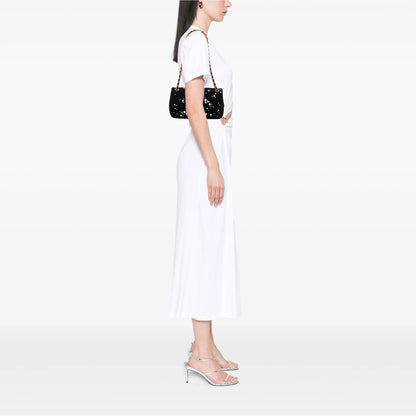Chanel Small Tweed Pearl Cosmos Flap