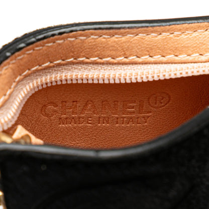 Chanel Ponyhair Coco Coin Pouch Keychain