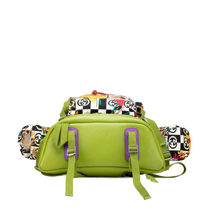 Gucci The North Face Floral Multicolor Nylon and Leather Backpack