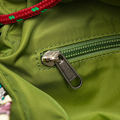 Gucci The North Face Floral Multicolor Nylon and Leather Backpack