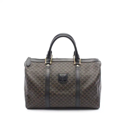 Celine Macadam Coated Canvas Boston Bag