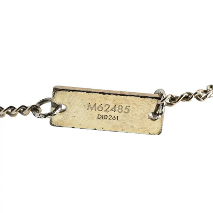 Louis Vuitton Silver Plated Monogram Charms Necklace