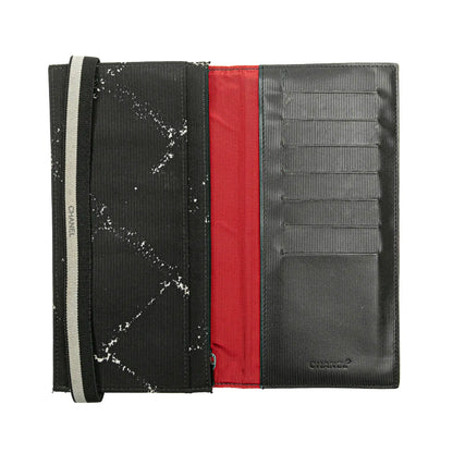 Chanel Old Travel Line Nylon Bifold Long Wallet