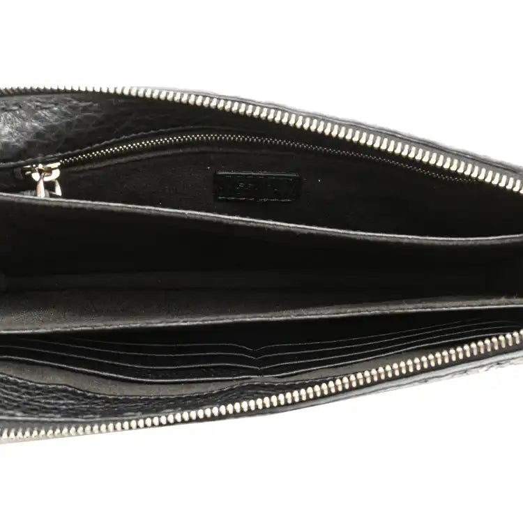 Fendi Leather Selleria Monster Clutch