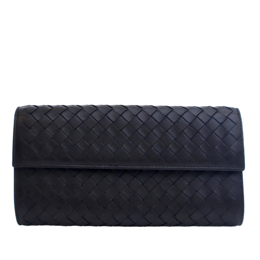 Bottega Veneta Nappa Intrecciato Continental Flap Wallet