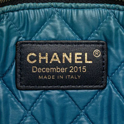 Chanel Large Lambskin Colorblock Patchwork O Case