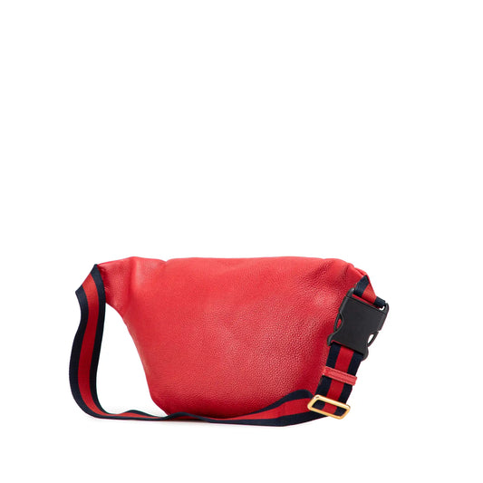 Gucci Grained Calfskin Logo Belt Bag