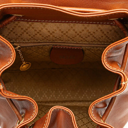 Gucci Leather Bamboo Backpack