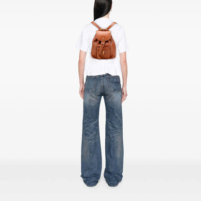 Gucci Leather Bamboo Backpack