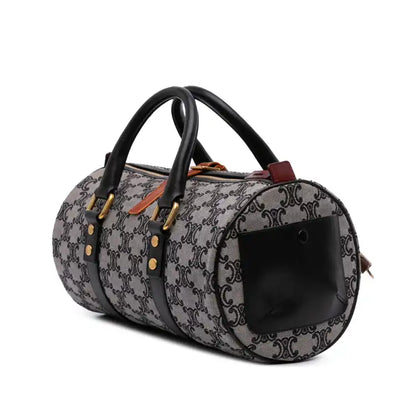 Celine Macadam Canvas Boston Bag