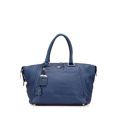 Prada Vitello Daino Double Handle Satchel