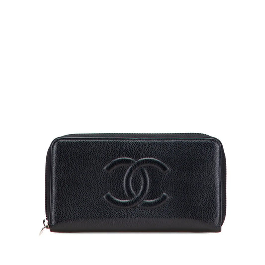 Chanel CC Caviar Trifold Wallet