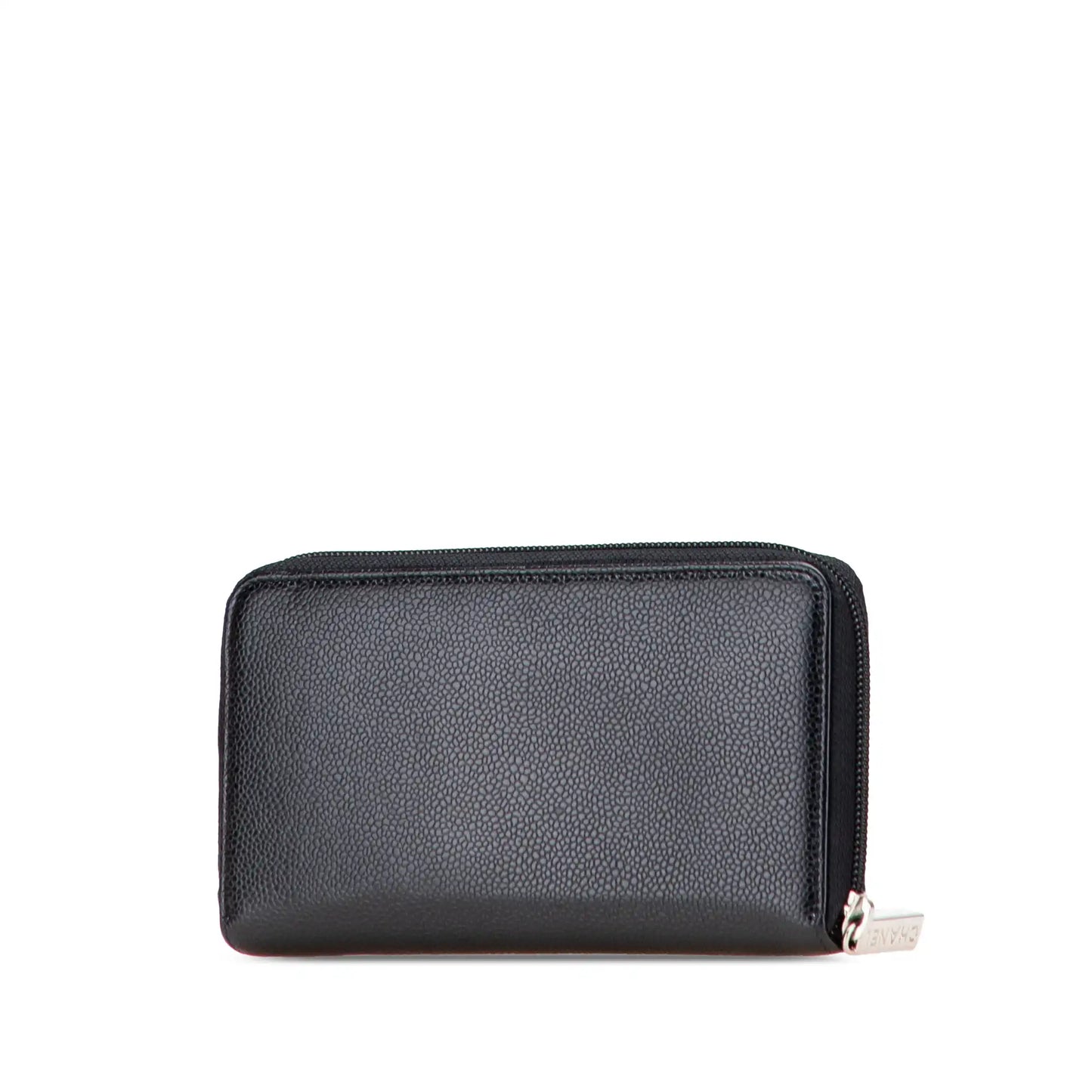Chanel CC Caviar Zip Around Wallet