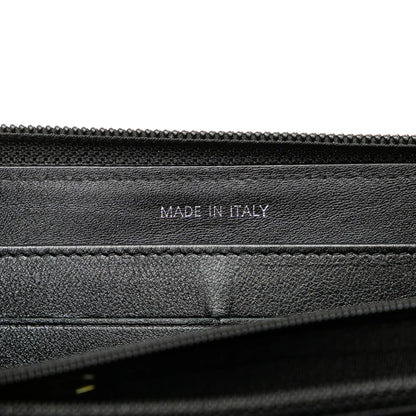 Chanel CC Caviar Zip Around Wallet
