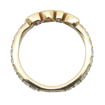 Dior Gold Plated Crystal DioRevolution Ring