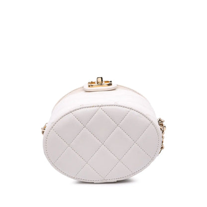 Chanel CC Lambskin Elegant Chain Vanity Case
