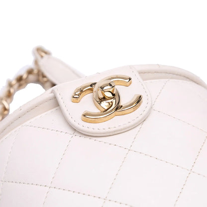 Chanel CC Lambskin Elegant Chain Vanity Case