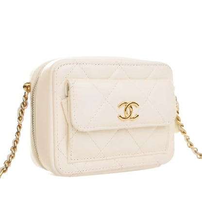 Chanel Mini Quilted Lambskin CC Vanity Case