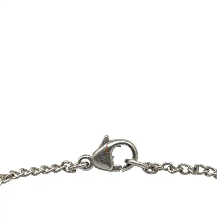 Chanel Silver Plated CC Ladybug Charm Bracelet
