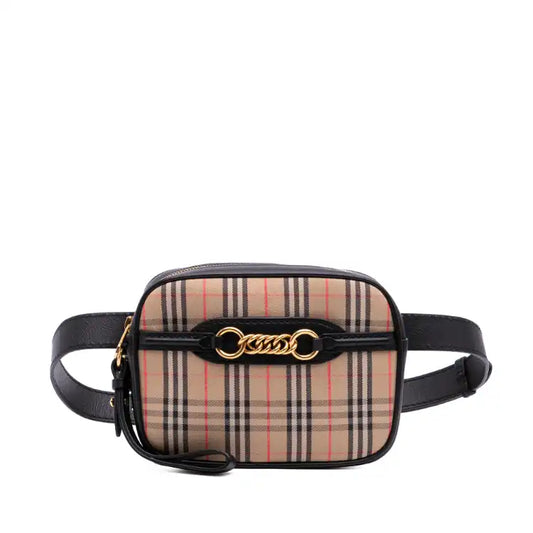 Burberry Haymarket Check Canvas 1983 Link Belt Bag