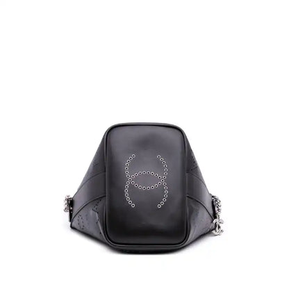 Chanel Calfskin and Tweed Small Piercing Light Bucket Bag