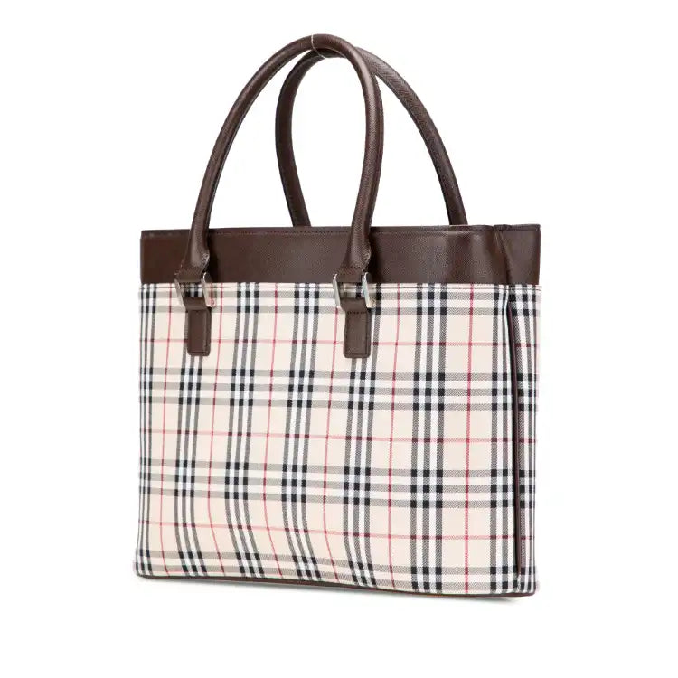 Burberry House Check Canvas Handbag