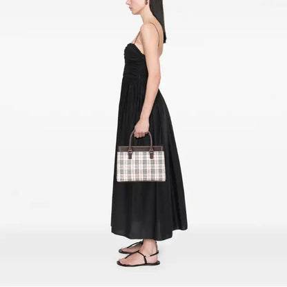 Burberry House Check Canvas Handbag