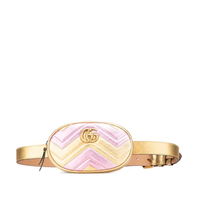 Gucci GG Marmont Matelasse Leather Belt Bag
