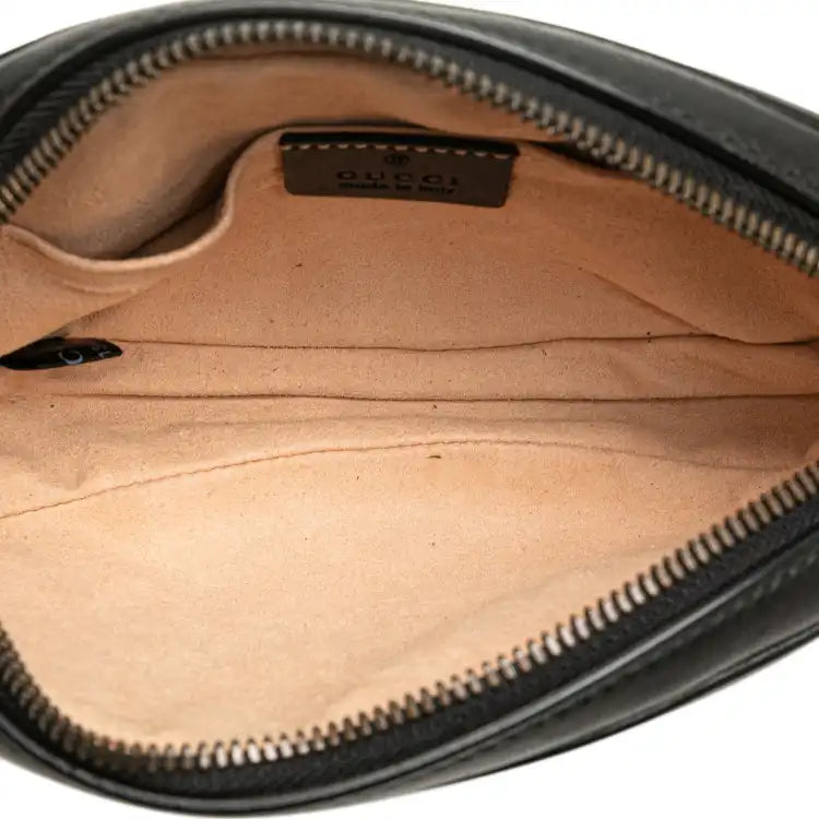 Gucci GG Marmont Matelasse Leather Belt Bag
