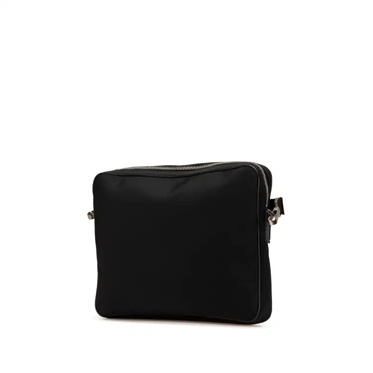 Gucci Leather Trimmed Nylon Laptop Bag