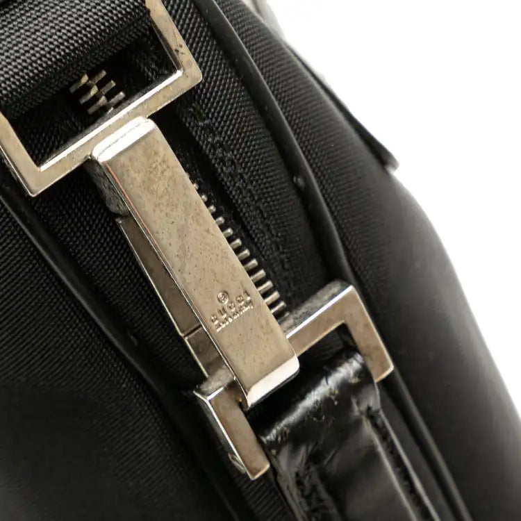 Gucci Leather Trimmed Nylon Laptop Bag