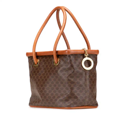 Celine Macadam Coated Canvas Handbag