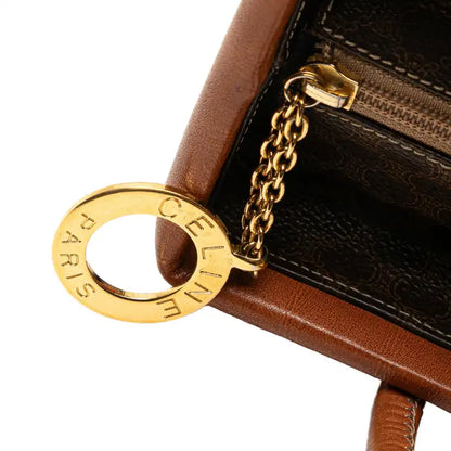 Celine Macadam Coated Canvas Handbag