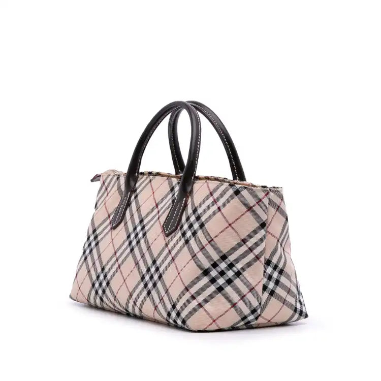 Burberry Nova Check Canvas Handbag