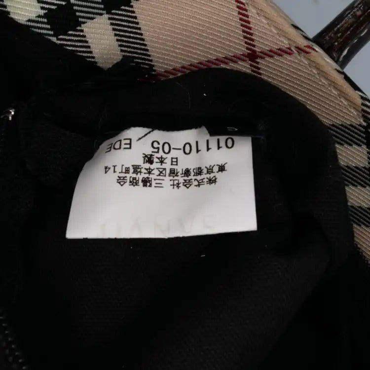 Burberry Nova Check Canvas Handbag