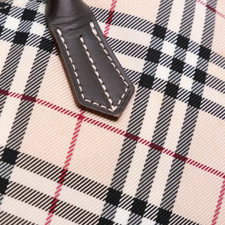 Burberry Nova Check Canvas Handbag