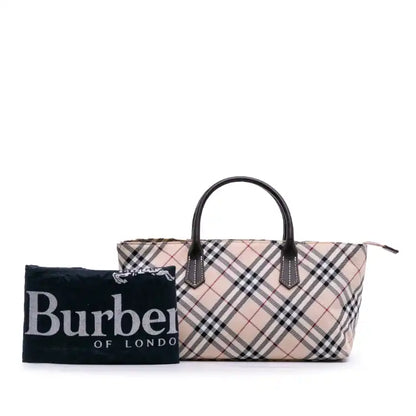Burberry Nova Check Canvas Handbag